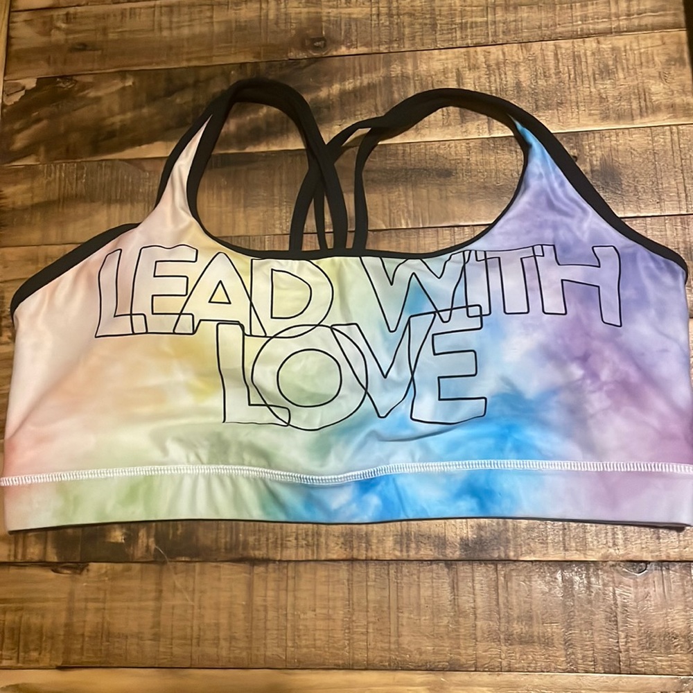 Peloton Lead With Love sports bra